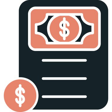 Para için. Web simgesi basit illüstrasyon