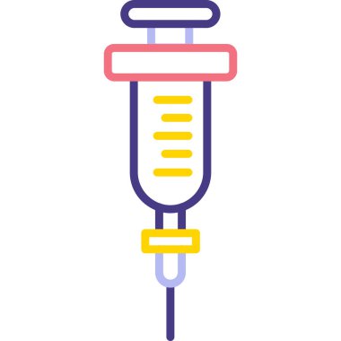 Şırınga web simgesi vektör illüstrasyonu