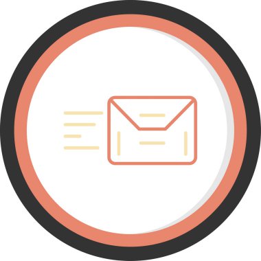 zarf simgesi vektör illüstrasyonu