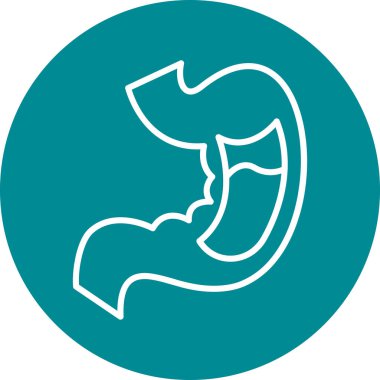 mide ikonu vektör illüstrasyonu