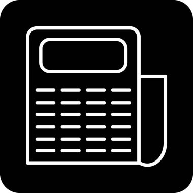 Telefonunuz var. Web simgesi basit illüstrasyon