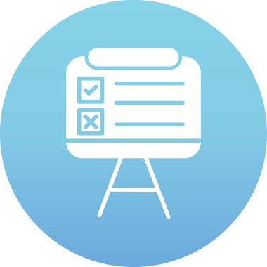 Yapılacaklar listesi web simgesi vektör çizimi