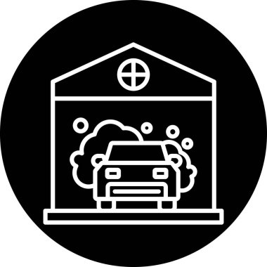 Araba simgesinin vektör illüstrasyonu