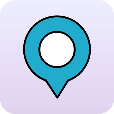 Harita işaretleyici simgesi. vektör illüstrasyonu