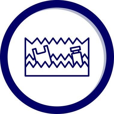 Bir çiftlik simgesinin vektör illüstrasyonu