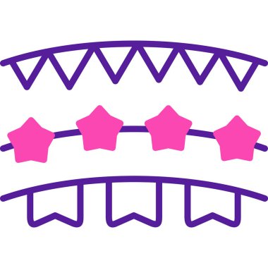 Parti. Web simgesi basit illüstrasyon