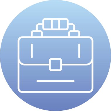 Seyahat Çantası web simgesi, vektör illüstrasyonu