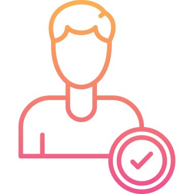 avatar erkek kullanıcı simgesi ana hat biçiminde