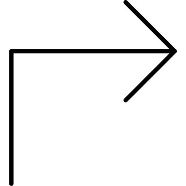 ok yönü simgeyi ana hat biçiminde taşı