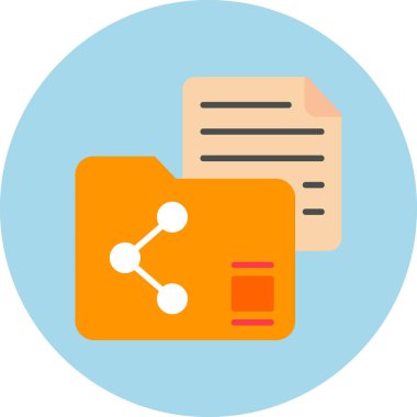 Belge. Web simgesi basit illüstrasyon