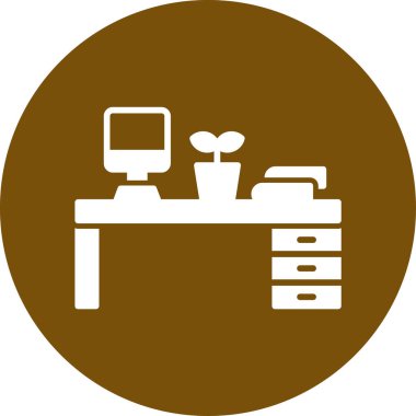 Bir çiçek simgesinin vektör illüstrasyonu