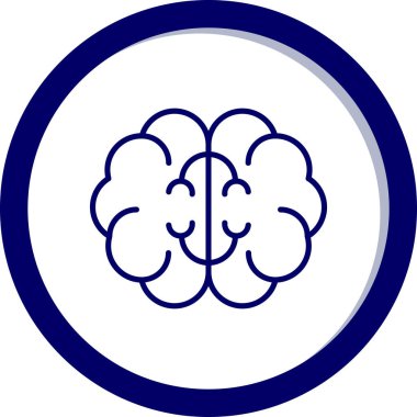 beyin ikonu vektör illüstrasyonu