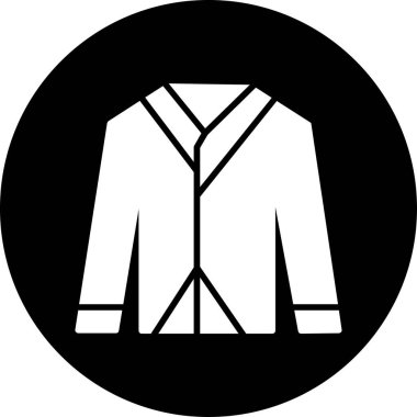 Askısı olan takım elbiseli bir adamın vektör çizimi