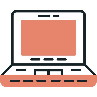 Bilgisayar. Web simgesi basit illüstrasyon