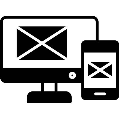 Web Tasarım glif vektör simgesi