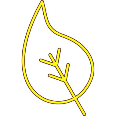 Yaprak bitkisi doğa simgesi