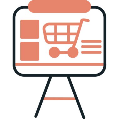 Alışveriş arabası. Basit tasarım