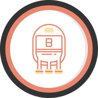 Otobüs. Web simgesi basit illüstrasyon