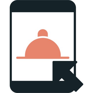 çevrimiçi dağıtım vektörü simgesi