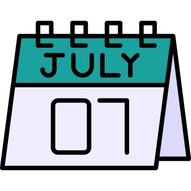 Takvim simgesi, vektör illüstrasyonu basit tasarım