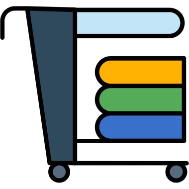 Sepet ikonu vektör illüstrasyonu