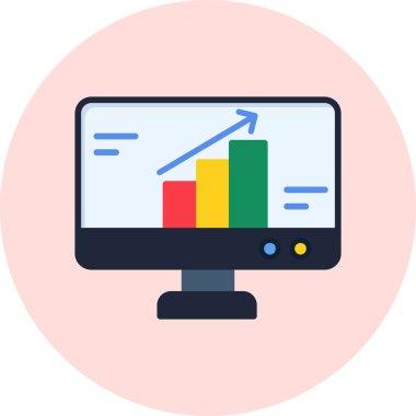 analitik bilgisayar iş simgesi