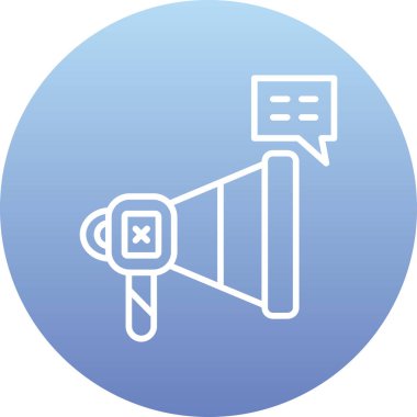 Duyuru hoparlörü simgesi - özet biçimi