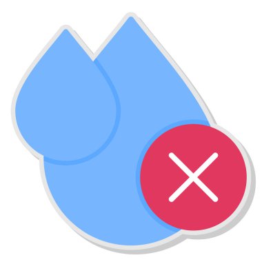 su damlası ağ vektör simgesi