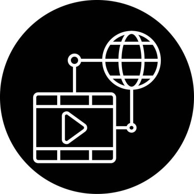 vektör lcd simgesi illüstrasyonu