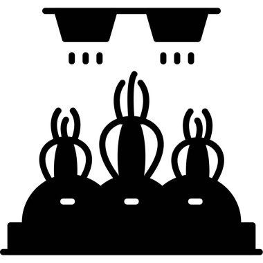 Bir tekne simgesinin vektör illüstrasyonu