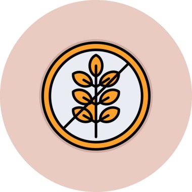 Bir bitki simgesinin vektör illüstrasyonu