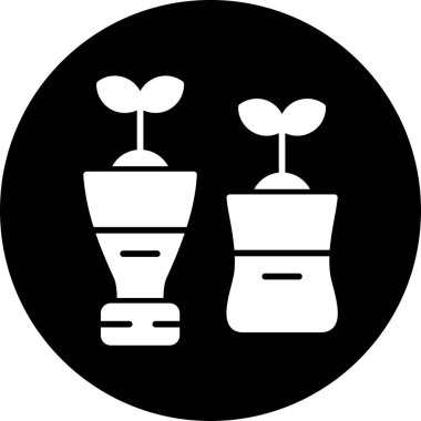 Çiçek. Web simgesi basit illüstrasyon