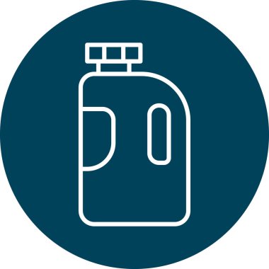 Gaz şişesi simgesinin vektör illüstrasyonu