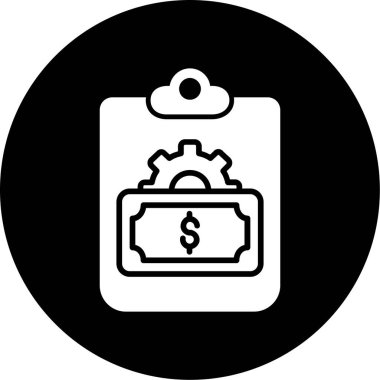 Para simgesinin vektör illüstrasyonu