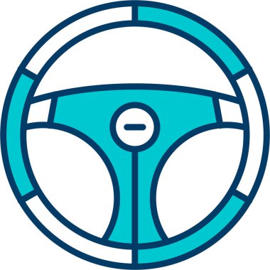 Direksiyon ikonu. Web için araba vektör simgelerinin özet çizimi