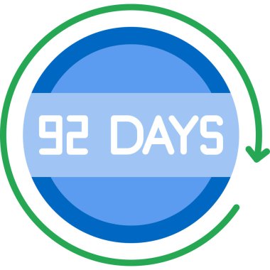 Haftanın günleri ikonu. vektör illüstrasyon simgesi