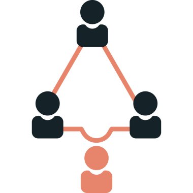 hiyerarşi. Web simgesi basit tasarım