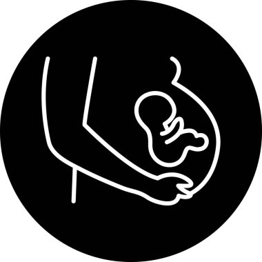 Bebeğim. Web simgesi basit illüstrasyon