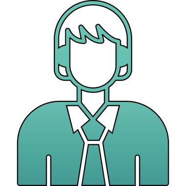 iş adamı avatar karakter vektör illüstrasyon tasarımı