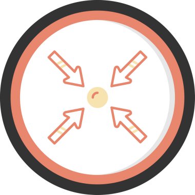 Pusula renkli vektör simgesi