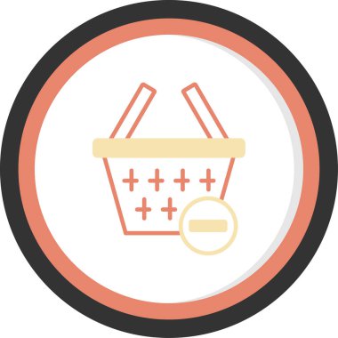 Sepet alışveriş vektörü simgesi