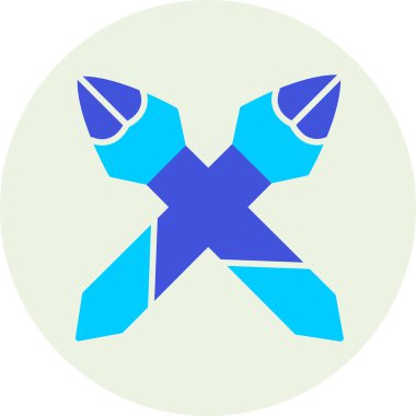 Çapraz oklar vektör simgesi