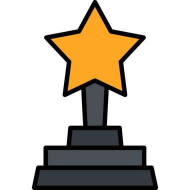 Kupa. Web simgesi basit illüstrasyon