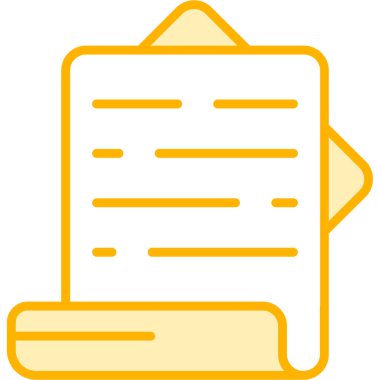 kağıt simgesi vektör illüstrasyonu