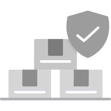 güvenlik düz çizgi simgesi