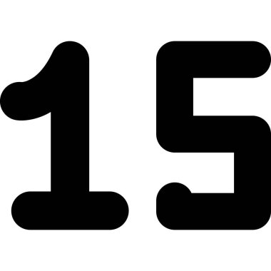 5 numaralı vektör simgesi