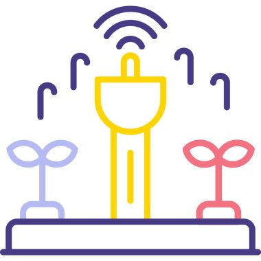 uydu anten simgesi. vektör illüstrasyonu