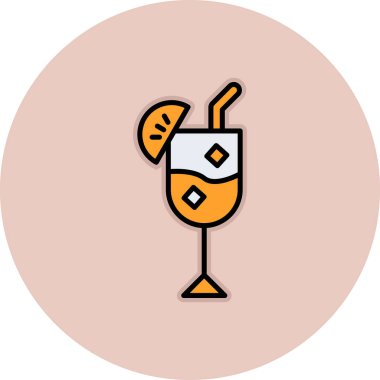 Modern modaya uygun arka planda şarap kadehleri simgesi