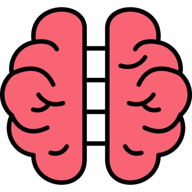 Beyin. Web simgesi basit tasarım