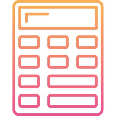 hesap makinesi simgesi vektör illüstrasyonu